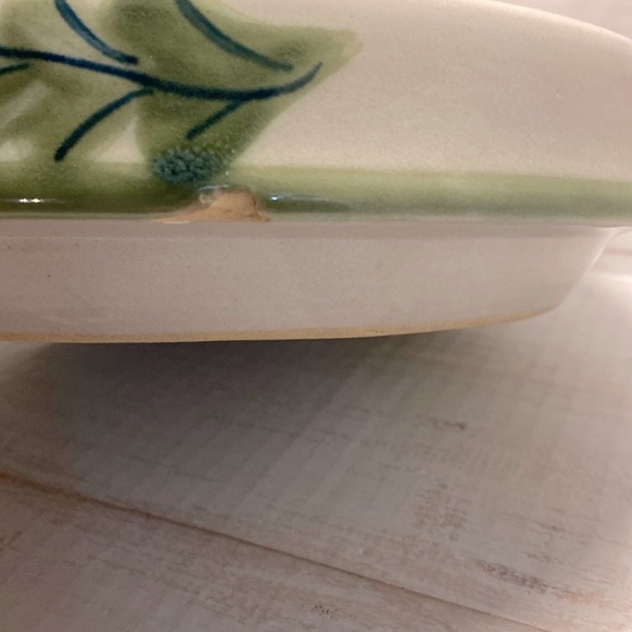 Vintage heavy 9 inch pie stoneware pan. - Picture 4 of 4